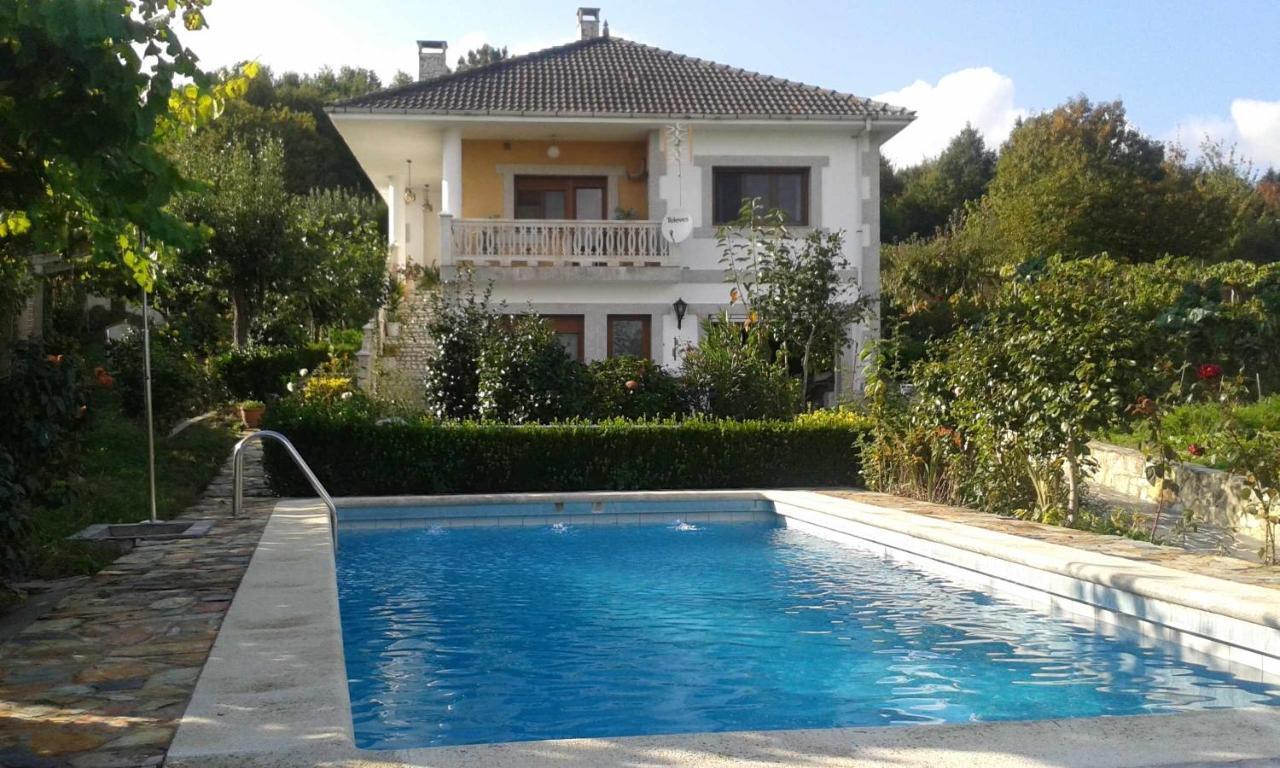 Villa Con Piscina En Panton Ribeira Sacra Galicia Ideal Para Familias Extérieur photo