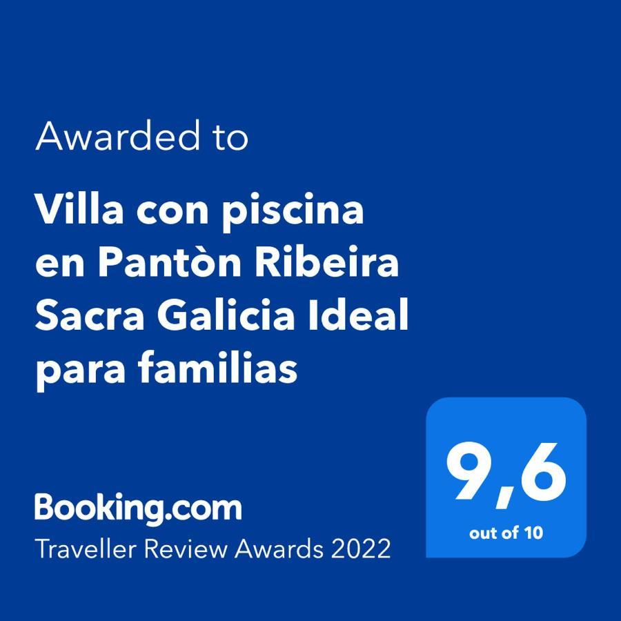 Villa Con Piscina En Panton Ribeira Sacra Galicia Ideal Para Familias Extérieur photo